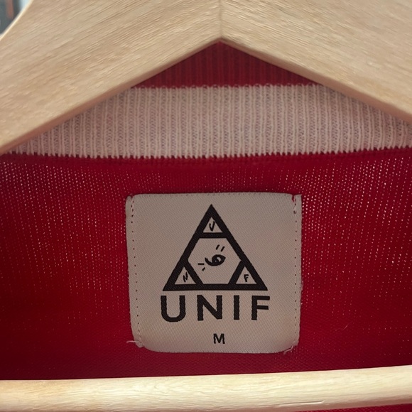 UNIF Riley Ringer Deadstock Red Sweater - Picture 5 of 7